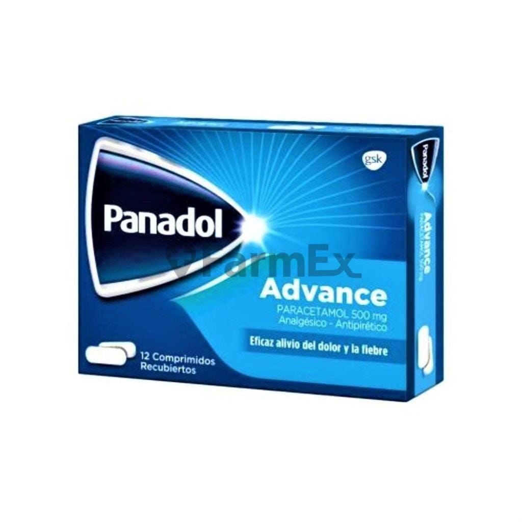 Panadol Advance 500 mg x 12 comprimidos Farmex-MiaHealth-Persistente